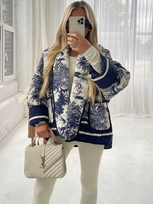 Retro Printed Jacket