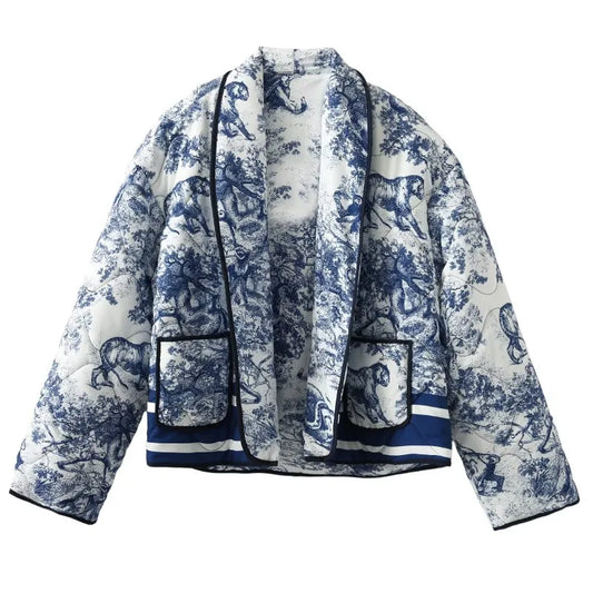 Retro Printed Jacket